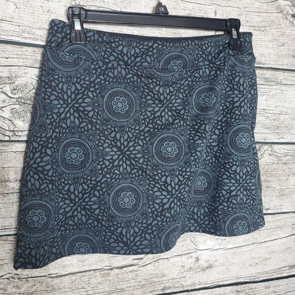 Tranquility Womens Skort Sz Small Gray Black Pull On - Picture 1 of 7
